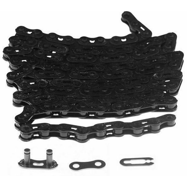 CHROME SINGLE SPEED BIKE BICYCLE 1//2X1//8 BMX BEACH CRUISER CHAIN BLACK